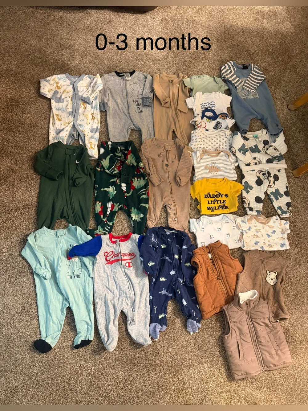 0-3 month baby boy bundle etc